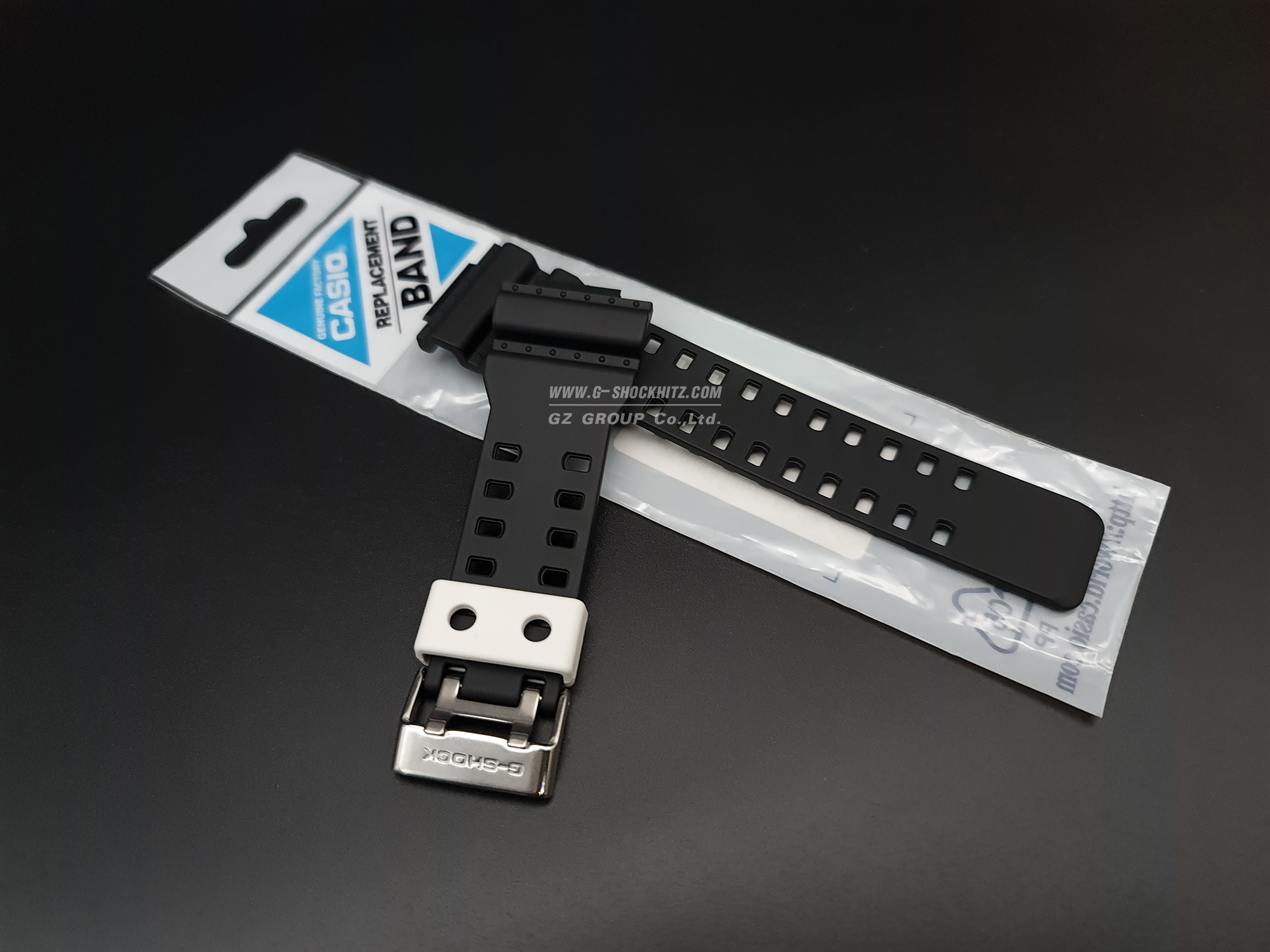 CASIO GENUINE FACTORY CASIO REPLACEMENT อะไหล่นาฬิกา G-SHOCK รุ่น GA-100BW-1 / GA-110BW-1 กรอบสายสีดำ
