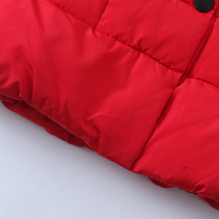 เสื้อกันหนาว ขนเป็ด เสื้อฮู้ดเฟอร์ บุนวมอุ่น สีแดง แบรนด์ LI YIN JOY (padded puffer coat สำเนา สำเนา