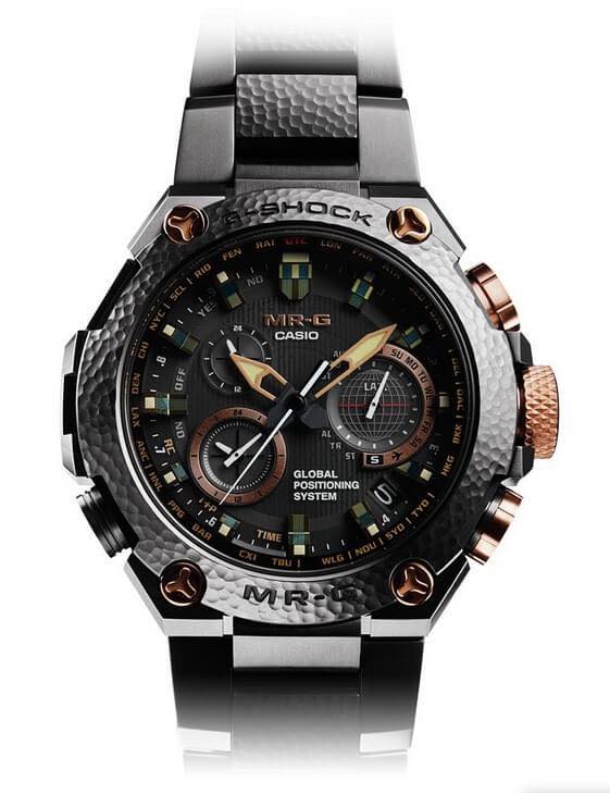 CASIO G-SHOCK นาฬิกาข้อมือ นาฬิกากันน้ำ นาฬิกาของแท้ ประกันศูนย์ CMG 1 ปี รุ่น MRG-G1000HT นาฬิกาสีดำ