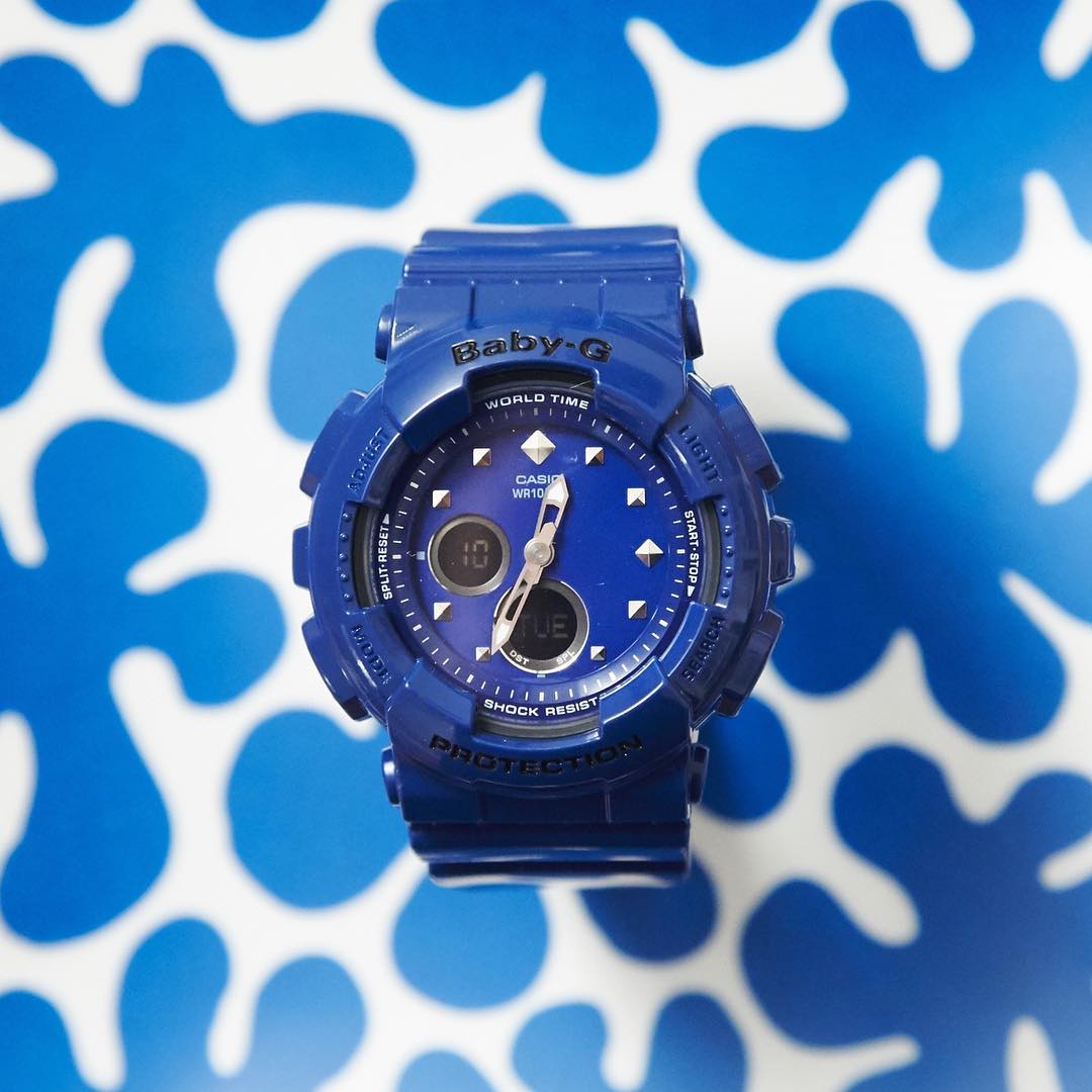 CASIO BABY-G นาฬิกาข้อมือ นาฬิกากันน้ำ นาฬิกาของแท้ ประกันศูนย์ CMG 1 ปี รุ่น BA-125-2A นาฬิกาสีน้ำเงิน