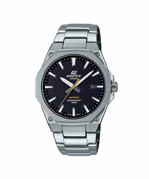 CASIO EDIFICE นาฬิกาข้อมือ นาฬิกากันน้ำ นาฬิกาของแท้ ประกันศูนย์ CMG 1 ปี รุ่น EFR-S108D-1A นาฬิกาสีเงิน