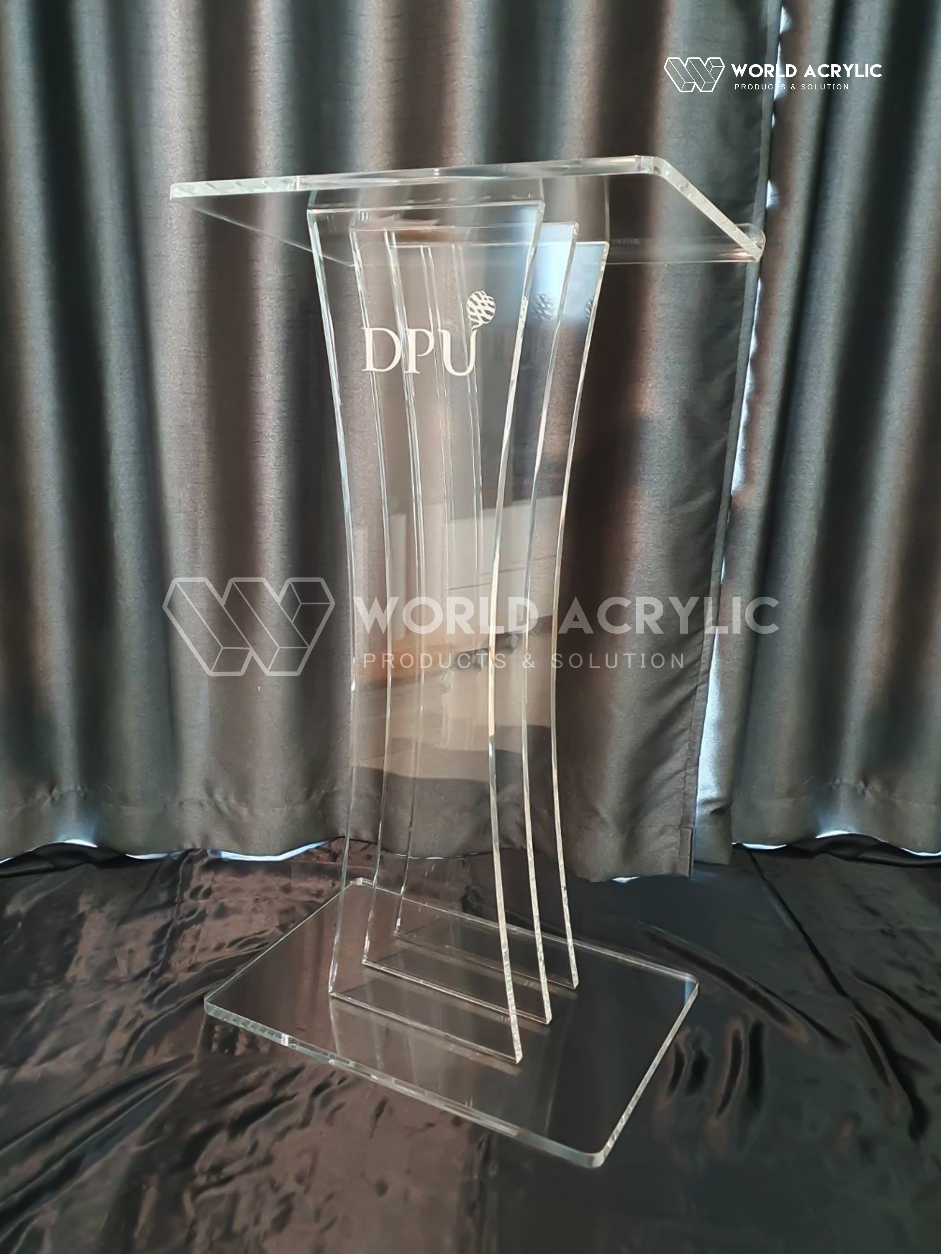 โพเดียม โพเดียมอะครีลิคใส แท่นบรรยาย PODIUM
