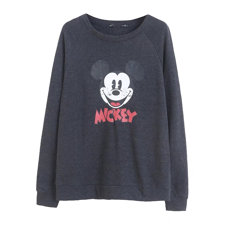 เสื้อวอร์ม สเวตเตอร์ Disney เสื้อมินนี่ มิคกี้ minnie mickey แขนยาว สีเทา ลายการ์ตูน MINNIEงานสวย มากคะ สำเนา สำเนา สำเนา เทา