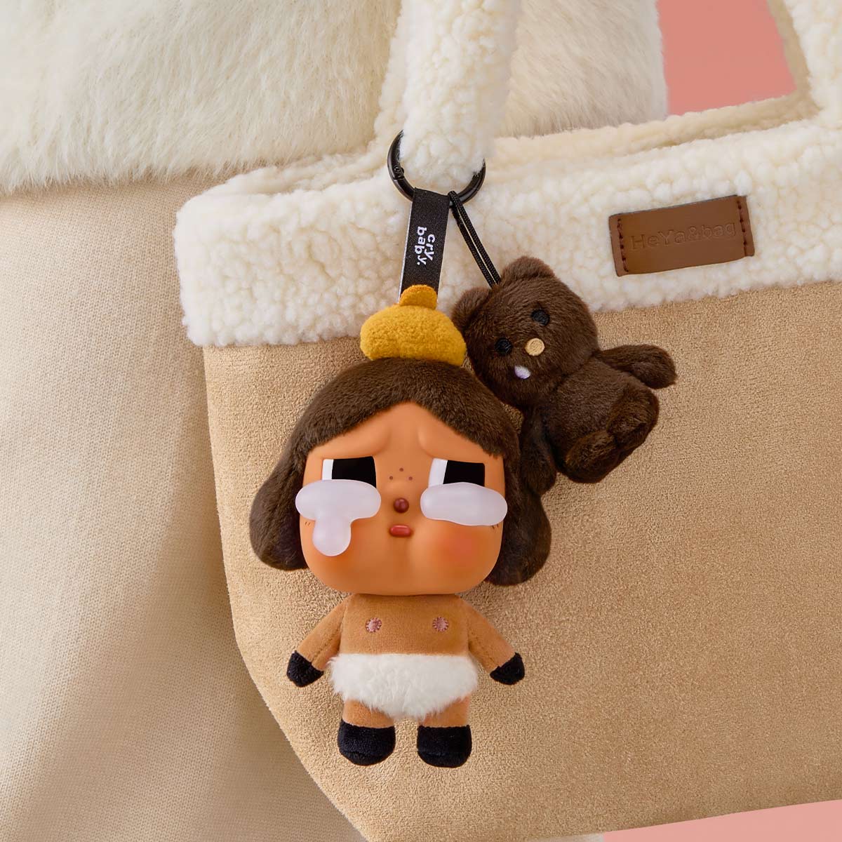 POP MART พวงกุญแจCRYBABY Crying Again Series Vinyl Face Plush Blind Box