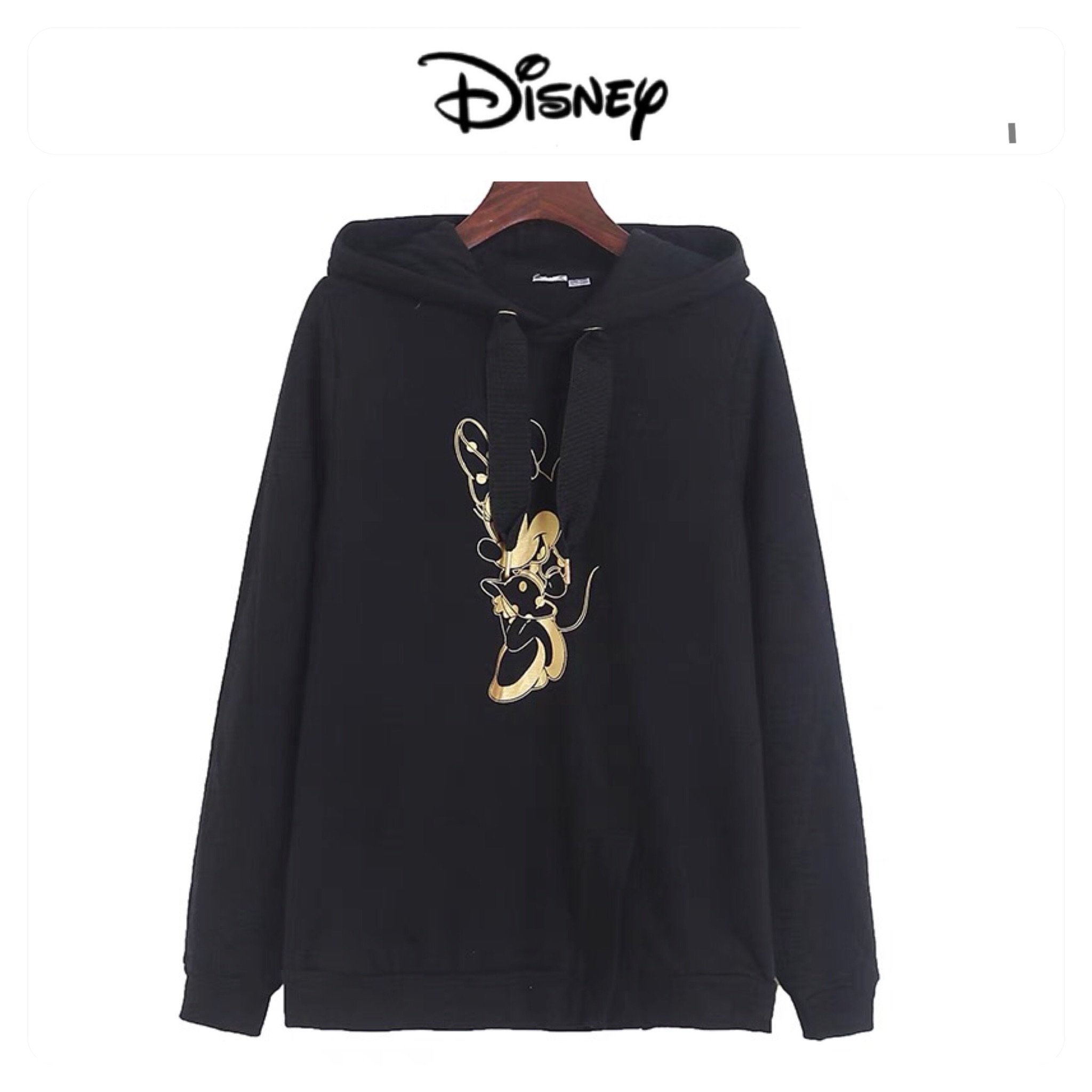Disney เสื้อกันหนาว เสื้อฮู้ดสเวตเตอร์แขนยาว สีดำ สกรีน ลายMINNIE MOUSE MOUSEแนวๆคะ งานแบรนด์ Disney แท้คะ สำเนา สำเนา สำเนา สำเนา สำเนา สำเนา ดำ