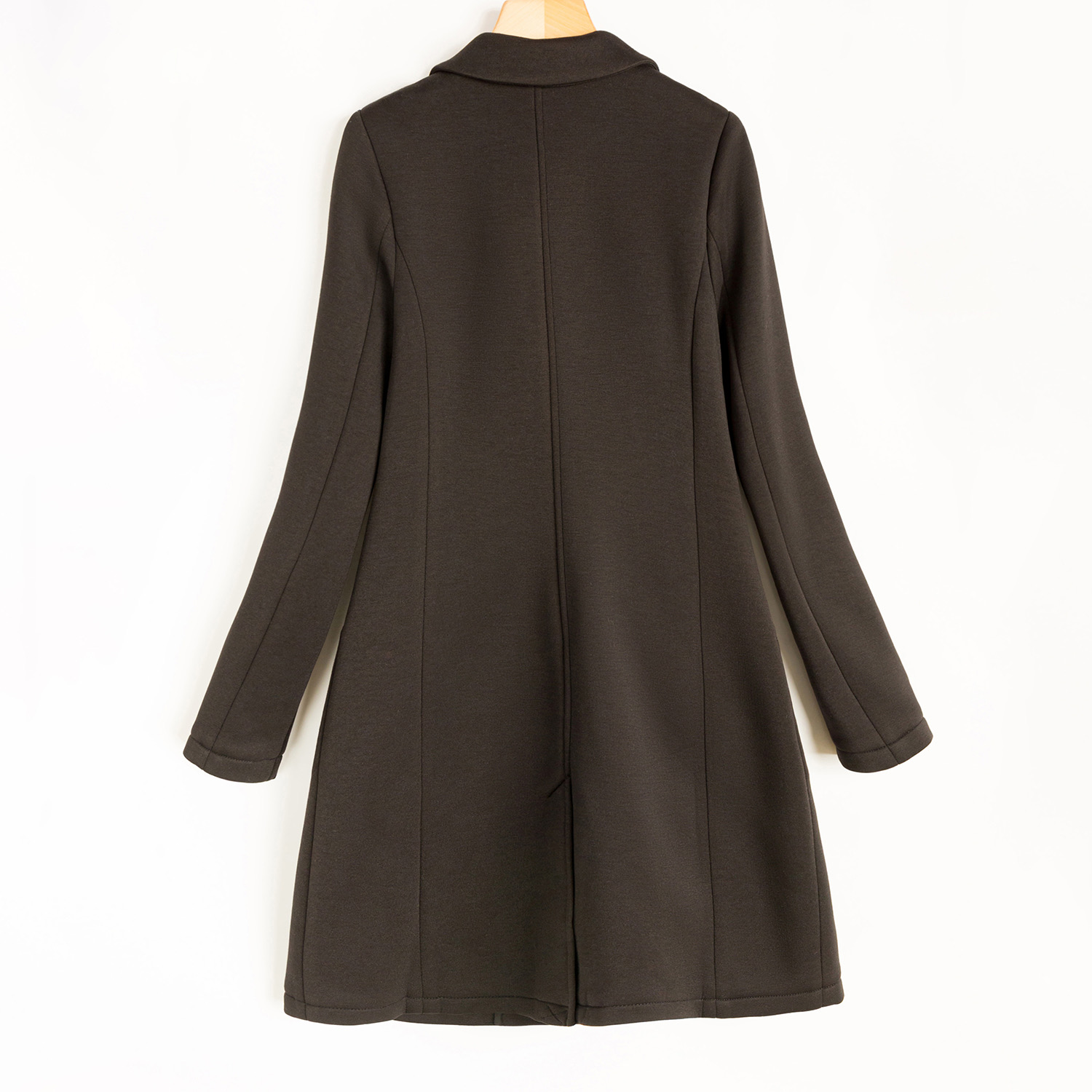 เสื้อโค้ทวูล Trench coat เสื้อโค้ทวูล โค้ทสีดำ แบรนด์ IKKS WOMAN