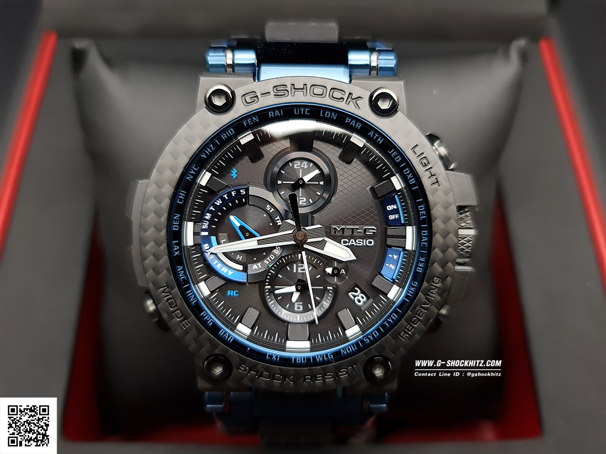 CASIO G-SHOCK นาฬิกาข้อมือ นาฬิกากันน้ำ นาฬิกาของแท้ ประกันศูนย์ CMG 1 ปี รุ่น MTG-B1000XB-1A นาฬิกาสีดำ