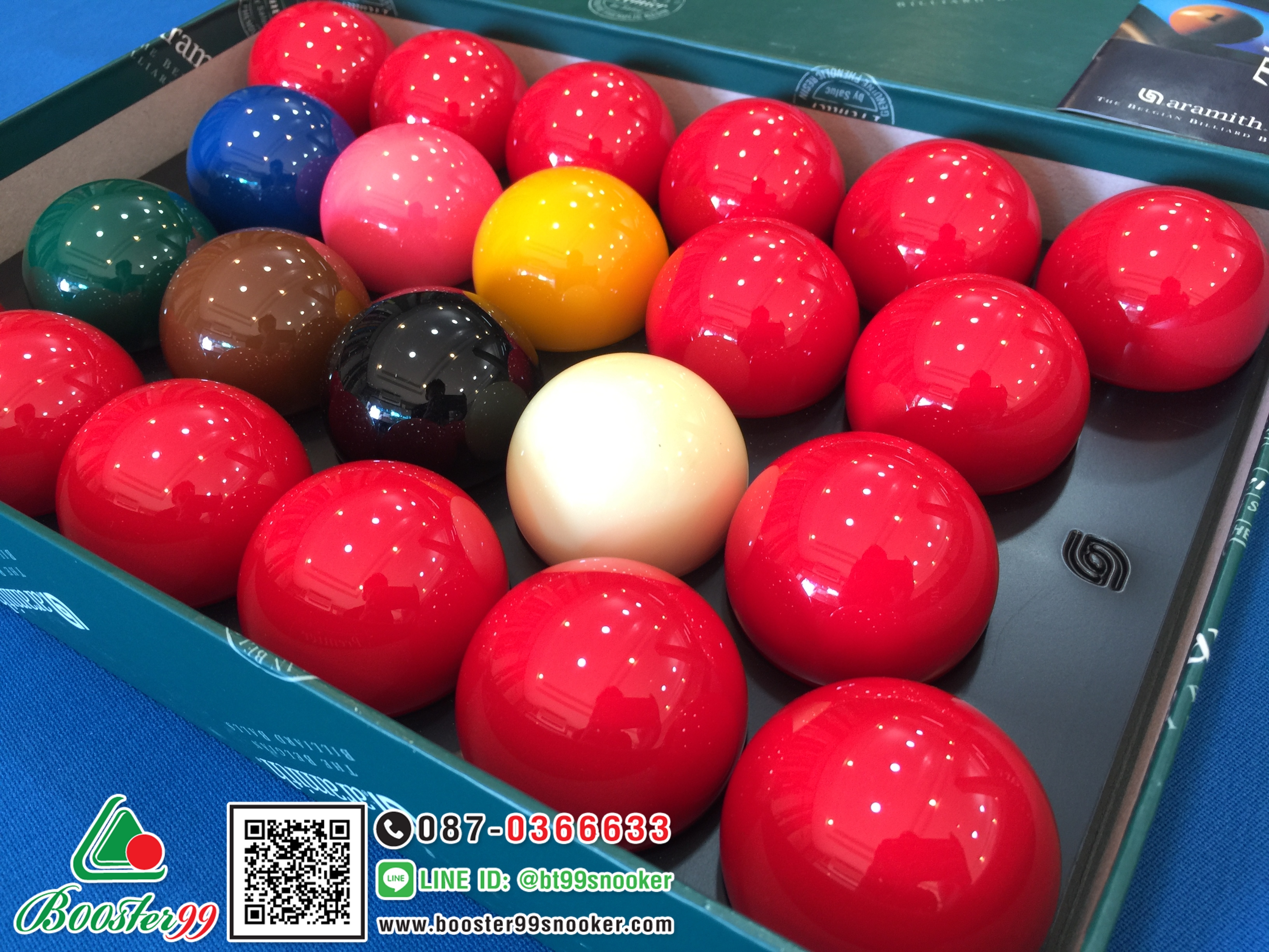 ลูกสนุกเกอร์ ARAMITH อารามิก 15แดง ขนาดมารตฐาน