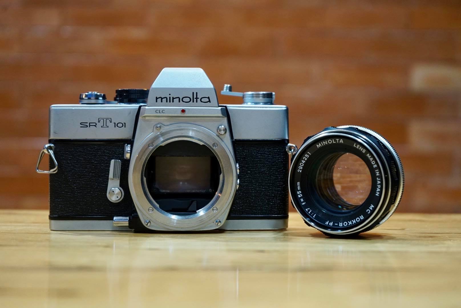 MINOLTA SRT101 MINOLTA MC ROKKOR-PF 55MM.F1.7