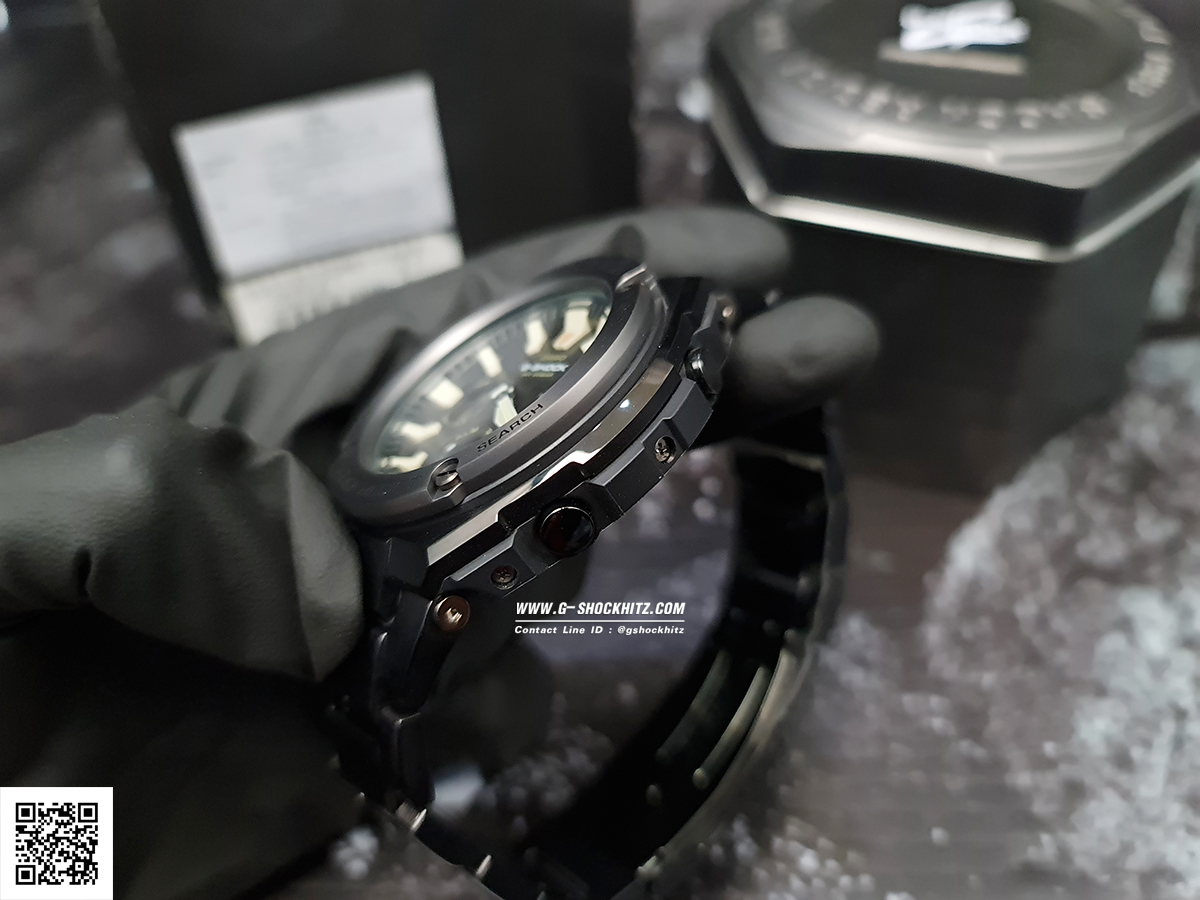 CASIO G-SHOCK นาฬิกาข้อมือ นาฬิกากันน้ำ นาฬิกาของแท้ ประกันศูนย์ CMG 1 ปี รุ่น GST-S130BD-1A นาฬิกาสีดำ