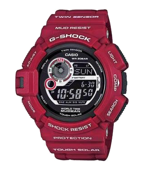 CASIO G-SHOCK นาฬิกาข้อมือ นาฬิกากันน้ำ นาฬิกาของแท้ ประกันศูนย์ CMG 1 ปี รุ่น G-9300RD-4D นาฬิกาสีแดง