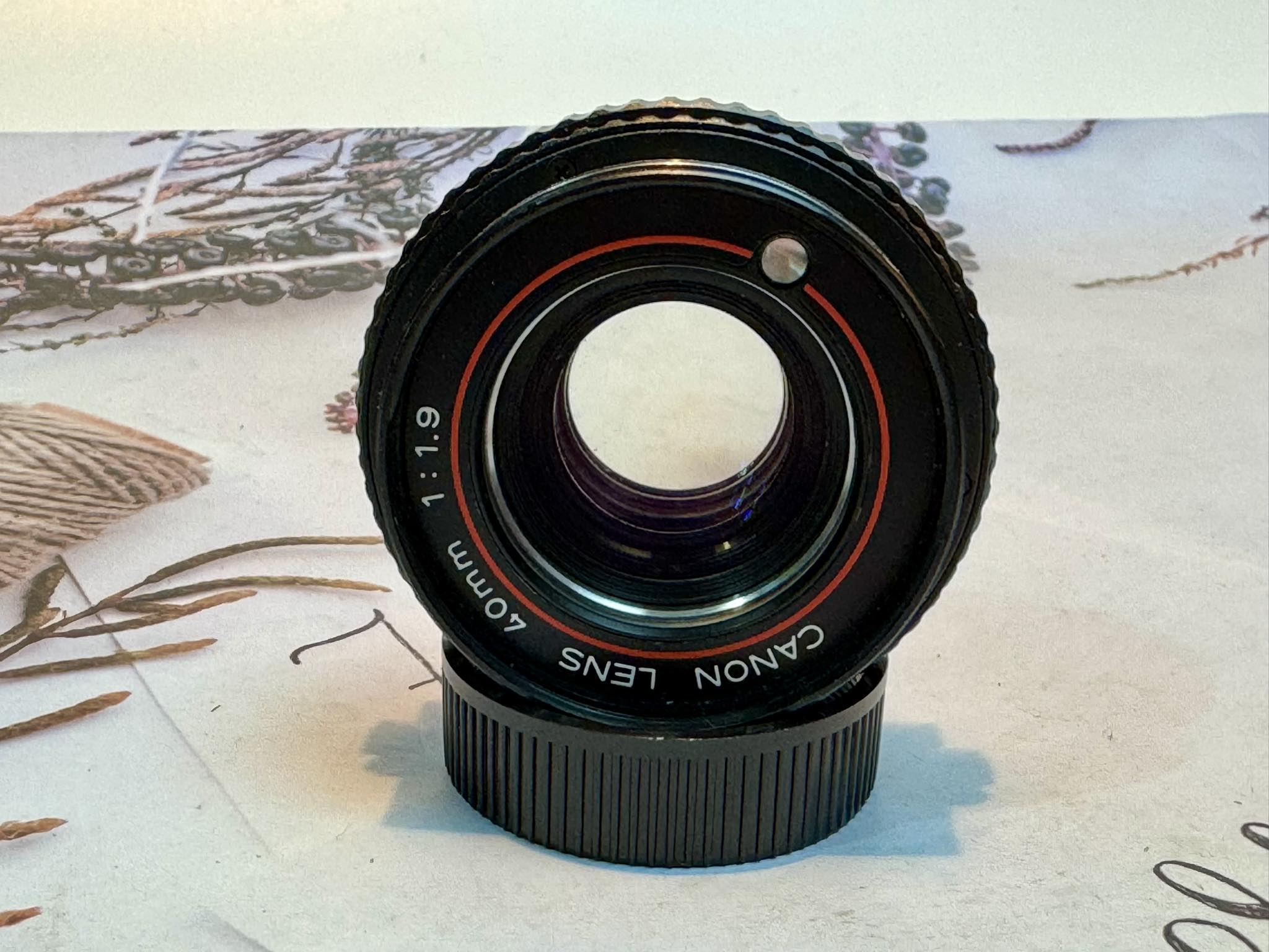 CANON LENS 40MM.F1.9 MODIFIED M39 MOUNT(RF Coupling)