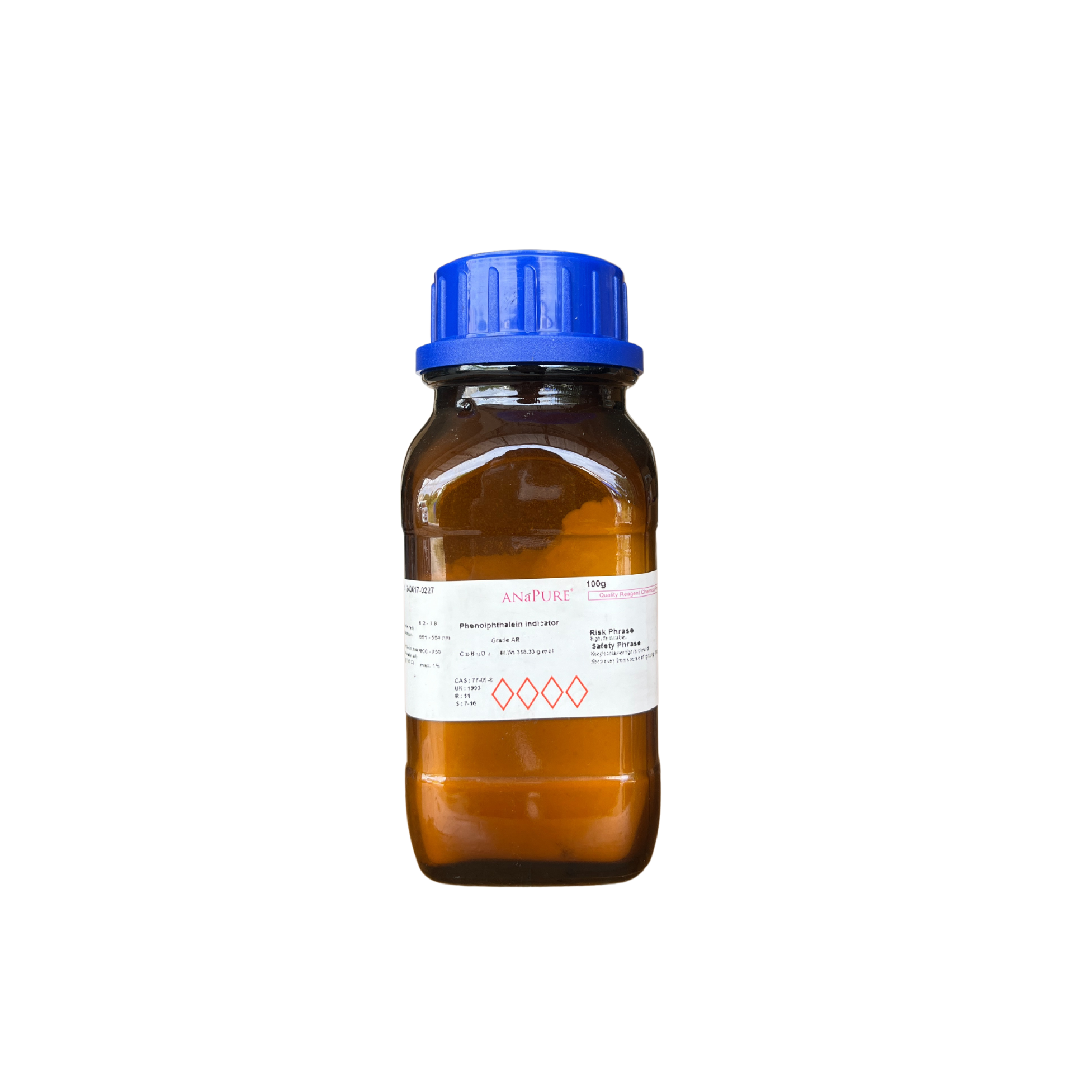 Phenolpthalein Indicator, Reagent 100g. ANaPURE™