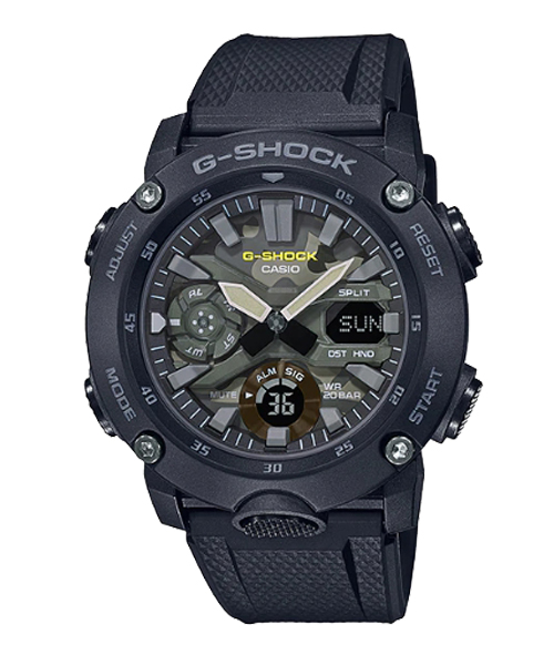 CASIO G-SHOCK นาฬิกาข้อมือ นาฬิกากันน้ำ นาฬิกาของแท้ ประกันศูนย์ CMG 1 ปี รุ่น GA-2000SU-1A นาฬิกาสีดำ