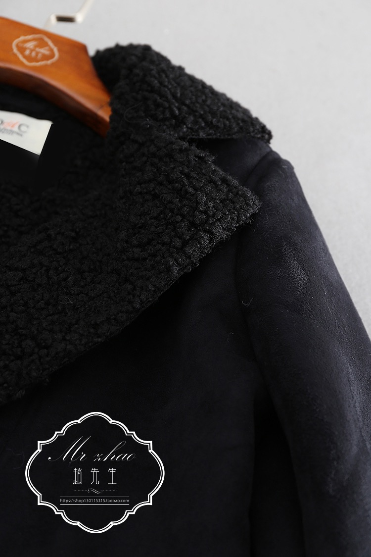 เสื้อโค้ท กันหนาว Pea coat หนังกลับ สีดำ REVIEW ดำ