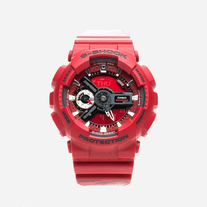CASIO G-SHOCK นาฬิกาข้อมือ นาฬิกากันน้ำ นาฬิกาของแท้ ประกันศูนย์ CMG 1 ปี รุ่น GMA-S110F-4A นาฬิกาสีแดง