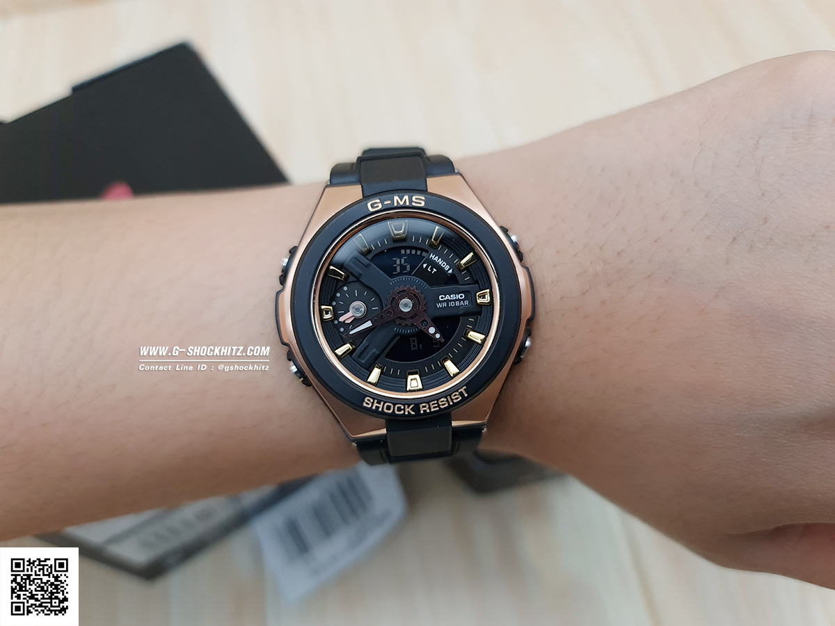 CASIO MID YEAR SALE G-MS พร้อมส่ง นาฬิกาข้อมือ นาฬิกากันน้ำ นาฬิกาของแท้ ประกันศูนย์ CMG 1 ปี รุ่น MSG-400G-1A1 นาฬิกาสีดำ