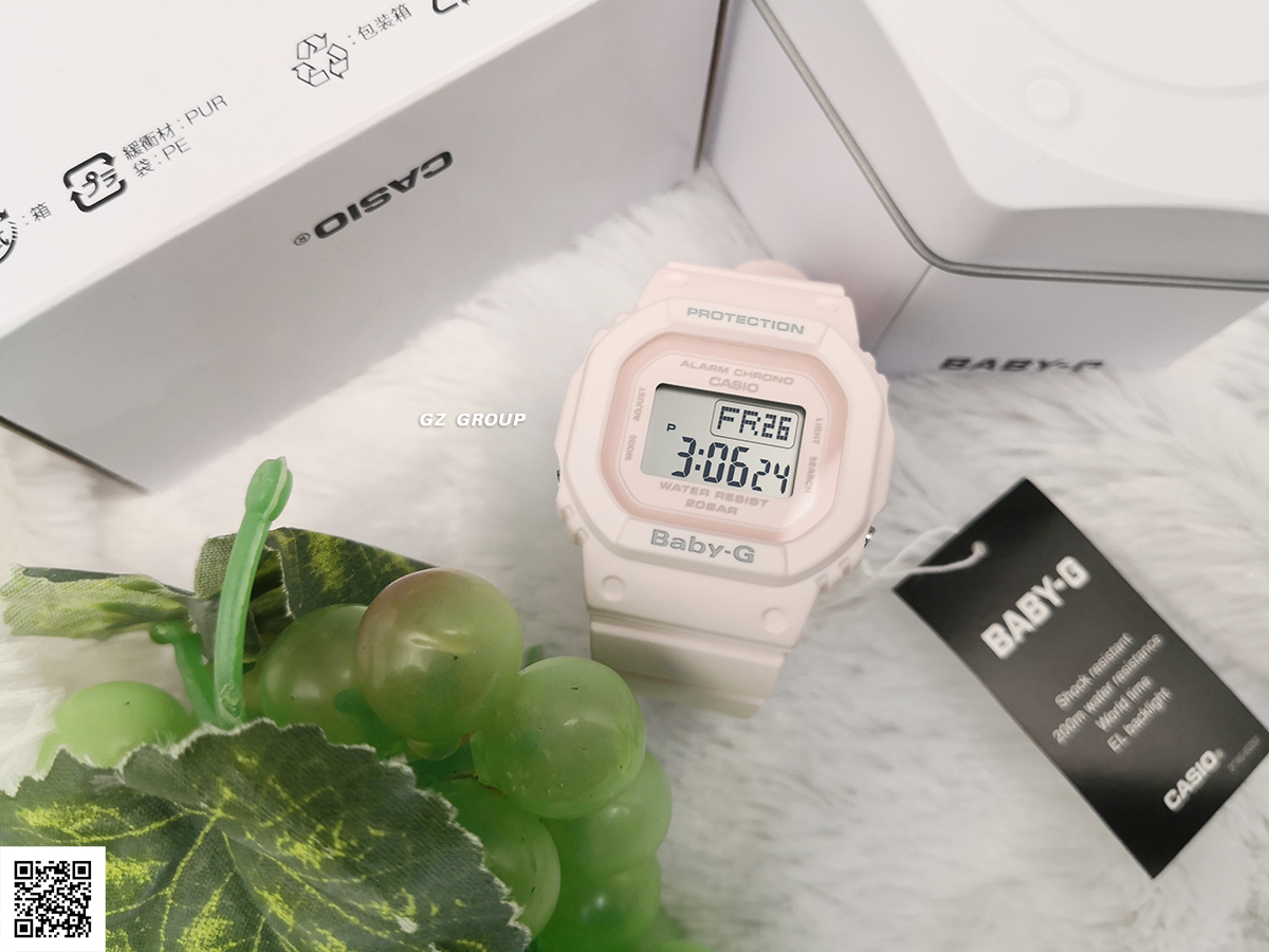 CASIO BABY-G นาฬิกาข้อมือ นาฬิกากันน้ำ นาฬิกาของแท้ ประกันศูนย์ CMG 1 ปี รุ่น BGD-560-4 นาฬิกาสีชมพู