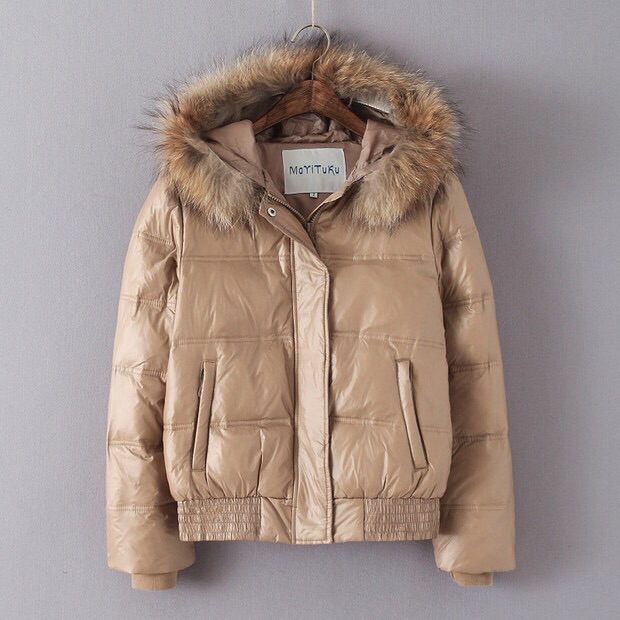 เสื้อกันหนาว ขนเป็ด แต่งหมวกฮูท สีดำ brandname ดัง ยุโรป MONCLER