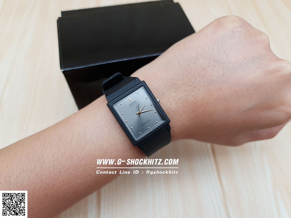 CASIO MID YEAR SALE นาฬิกาคาสิโอ พร้อมส่ง นาฬิกาข้อมือ นาฬิกากันน้ำ นาฬิกาของแท้ BTS ประกันศูนย์ CMG 1 ปี รุ่น MQ-38-8A นาฬิกาสีดำ