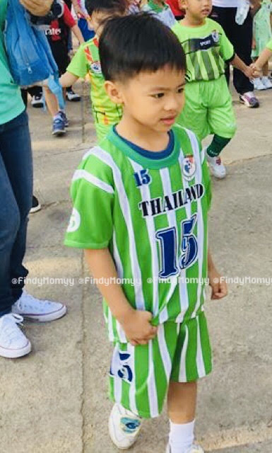 ชุดเสื้อ+กางเกงกีฬาเด็ก5-10ขวบ ผ้ายืด ใส่เล่นกีฬาสบายๆ สีสดใส มี5สี