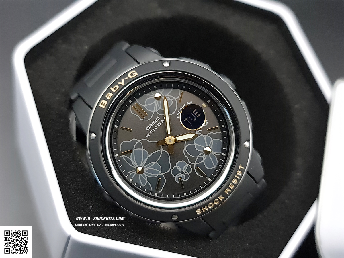 CASIO BABY-G นาฬิกาข้อมือ นาฬิกากันน้ำ นาฬิกาของแท้ ประกันศูนย์ CMG 1 ปี รุ่น BGA-150FL-1A นาฬิกาสีดำ