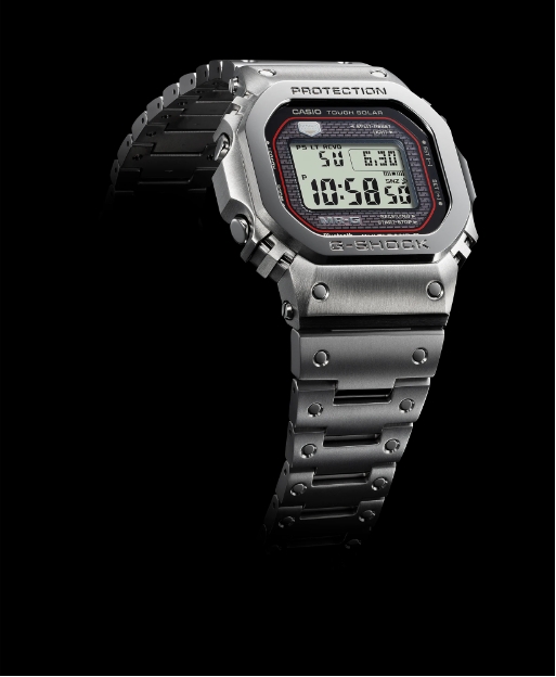 CASIO G-SHOCK นาฬิกาข้อมือ นาฬิกากันน้ำ นาฬิกาของแท้ ประกันศูนย์ CMG 1 ปี รุ่น MRG-B5000D-1 นาฬิกาสีเงิน