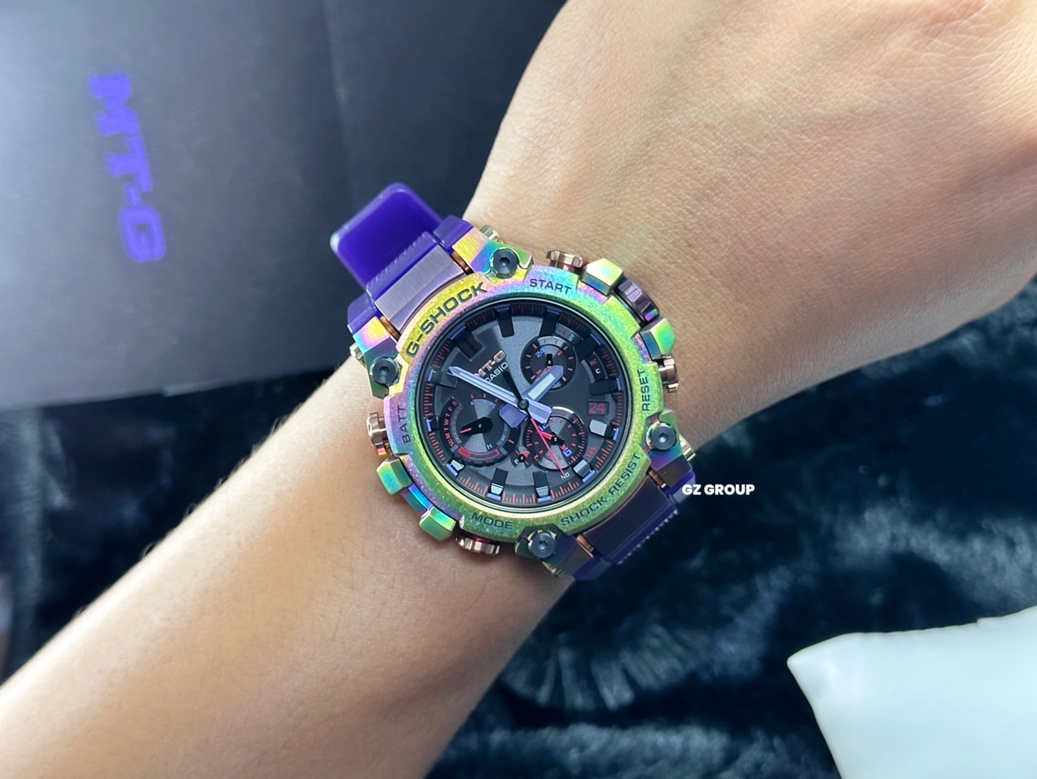 CASIO G-SHOCK นาฬิกาข้อมือ นาฬิกากันน้ำ นาฬิกาของแท้ ประกันศูนย์ CMG 1 ปี รุ่น MTG-B3000PRB-1A นาฬิกาสีดำ