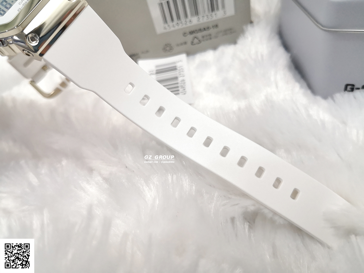 CASIO MID YEAR SALE G-SHOCK พร้อมส่ง นาฬิกาข้อมือ นาฬิกากันน้ำ นาฬิกาของแท้ ประกันศูนย์ CMG 1 ปี รุ่น GM-S5600G-7 นาฬิกาสีเงิน