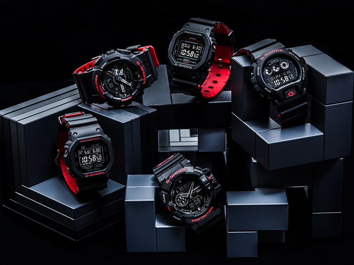 CASIO MID YEAR SALE G-SHOCK นาฬิกาข้อมือ นาฬิกากันน้ำ นาฬิกาของแท้ ประกันศูนย์ CMG 1 ปี รุ่น GA-110HR-1A นาฬิกาสีดำ