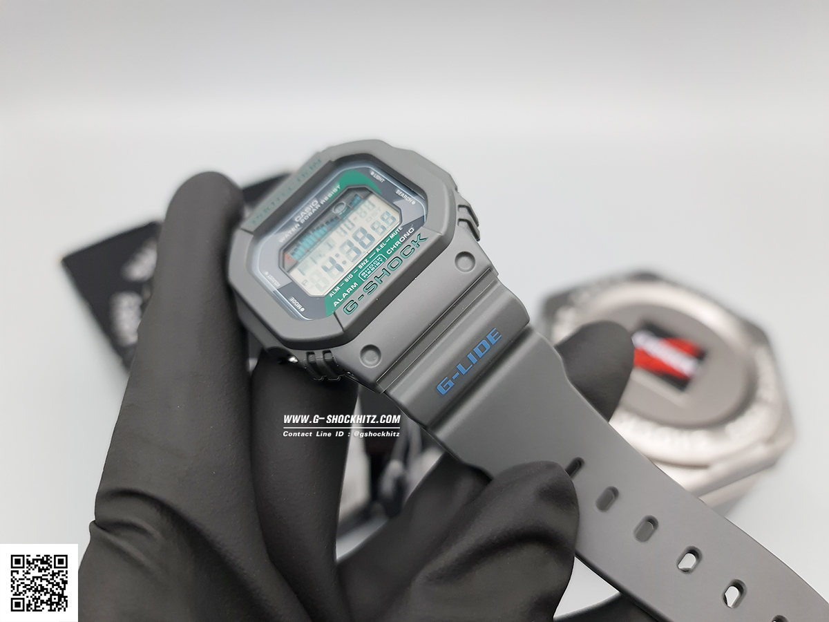 CASIO MID YEAR SALE G-SHOCK พร้อมส่ง นาฬิกาข้อมือ นาฬิกากันน้ำ นาฬิกาของแท้ ประกันศูนย์ CMG 1 ปี รุ่น GLX-5600VH-1 นาฬิกาสีเทา