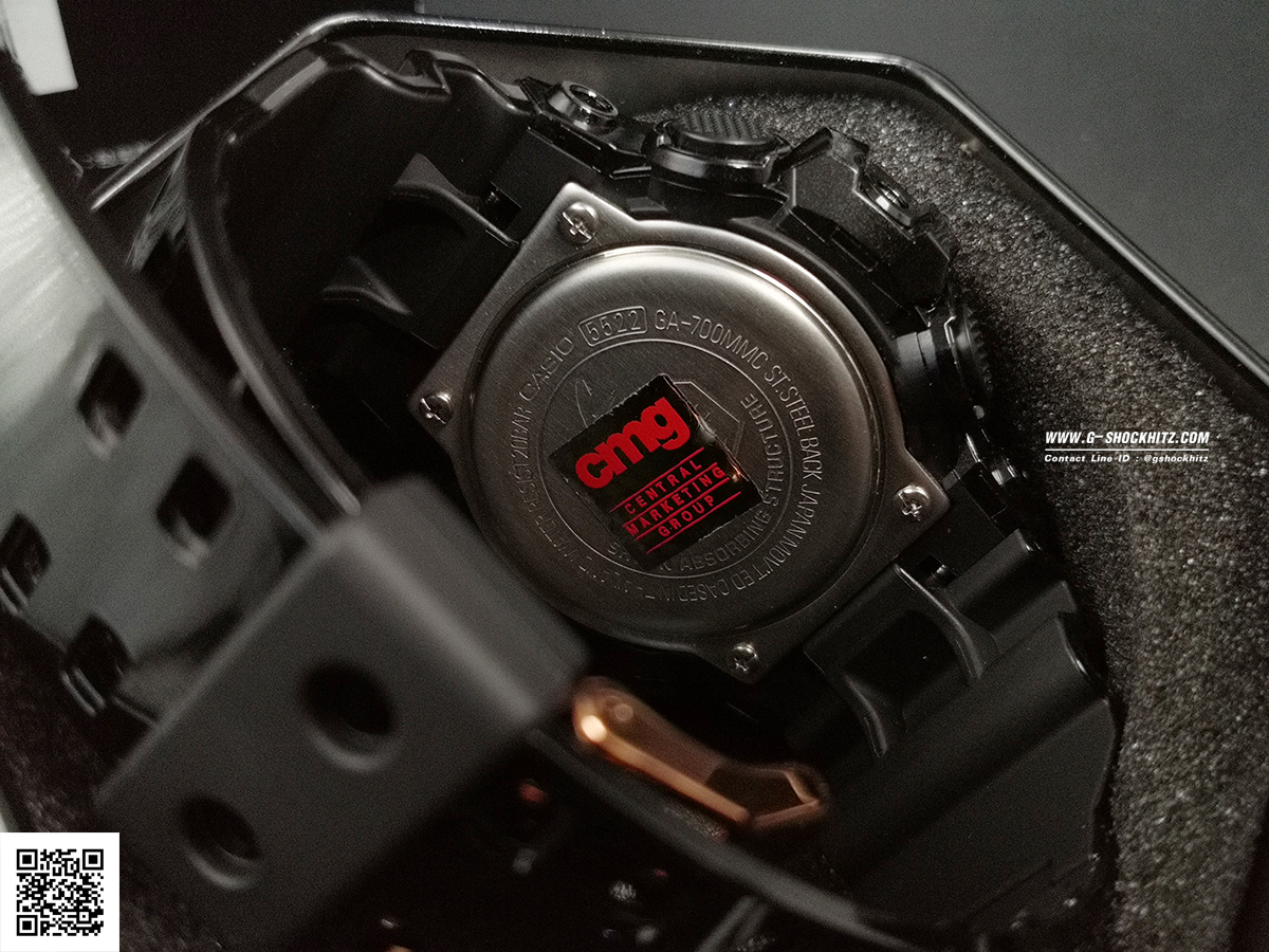 CASIO G-SHOCK นาฬิกาข้อมือ นาฬิกากันน้ำ นาฬิกาของแท้ ประกันศูนย์ CMG 1 ปี รุ่น GA-700MMC-1A นาฬิกาสีดำ