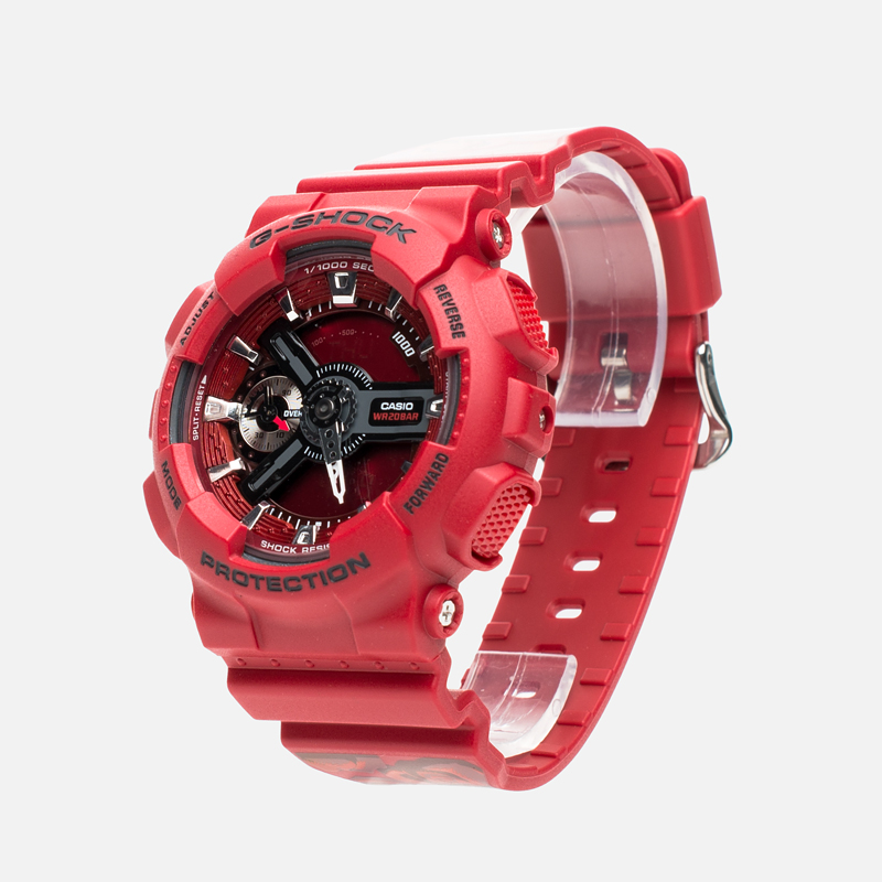 CASIO G-SHOCK นาฬิกาข้อมือ นาฬิกากันน้ำ นาฬิกาของแท้ ประกันศูนย์ CMG 1 ปี รุ่น GMA-S110F-4A นาฬิกาสีแดง