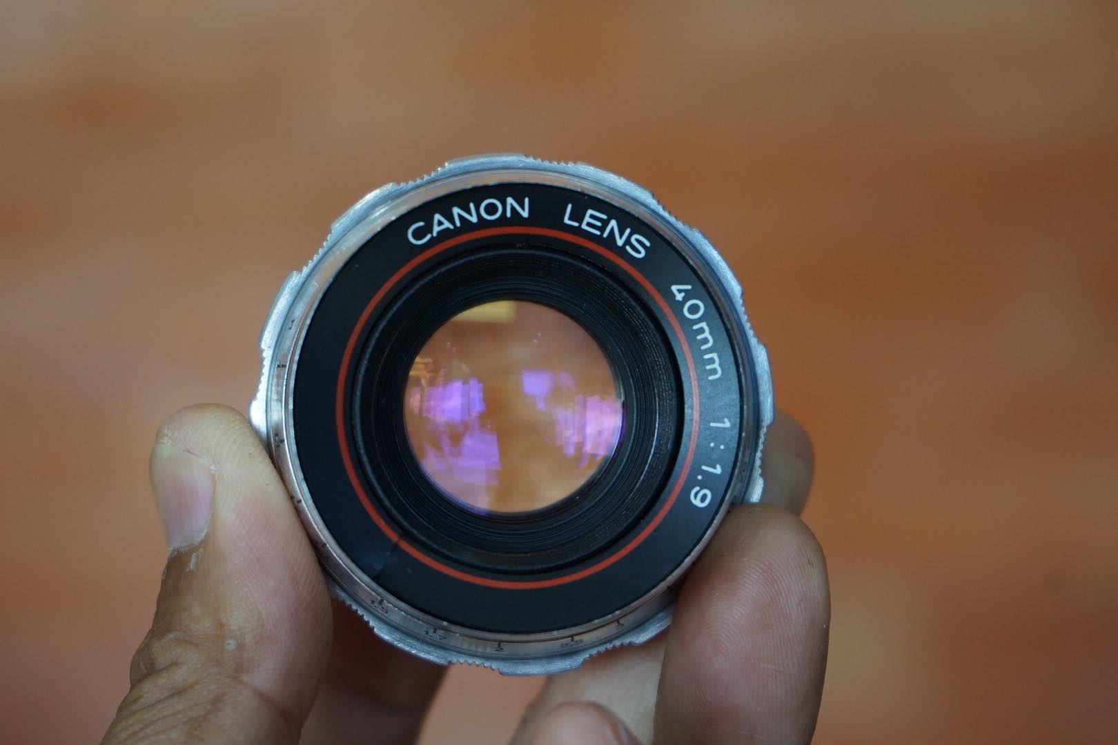CANON LENS 40MM.F1.9 MODIFIED M39 MOUNT