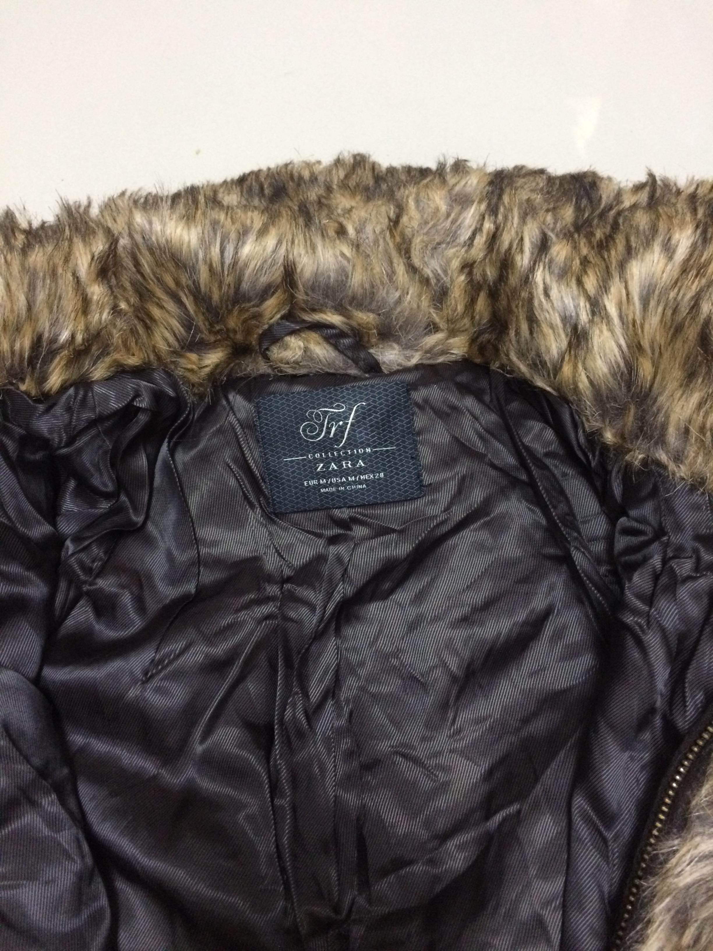 Zara เสื้อโค้ทเฟอร์ โค้ทขนสัตว์ แบรนด์เนม ZARA สีน้ำตาล ขนนุ่ม งานสวย พรีเมี่ยมมากเลยคะ งานช็อปแท้100% คะ SIe S/M/L น้ำตาล