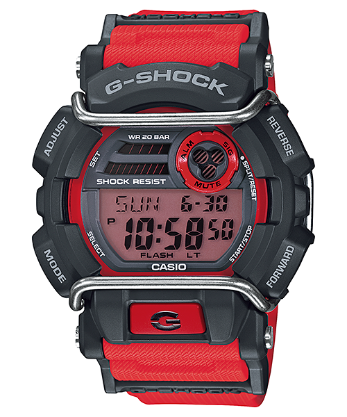 CASIO G-SHOCK นาฬิกาข้อมือ นาฬิกากันน้ำ นาฬิกาของแท้ ประกันศูนย์ CMG 1 ปี รุ่น GD-400-4 นาฬิกาสีแดง