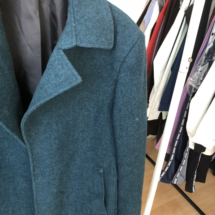 เสื้อโค้ทวูล Trench coat เสื้อโค้ท โค้ทสีน้ำเงินคราม แบรนด์ Primark สำเนา