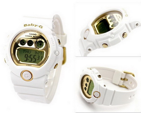 CASIO BABY-G นาฬิกาข้อมือ นาฬิกากันน้ำ นาฬิกาของแท้ ประกันศูนย์ CMG 1 ปี รุ่น BG-6901-7D นาฬิกาสีขาว