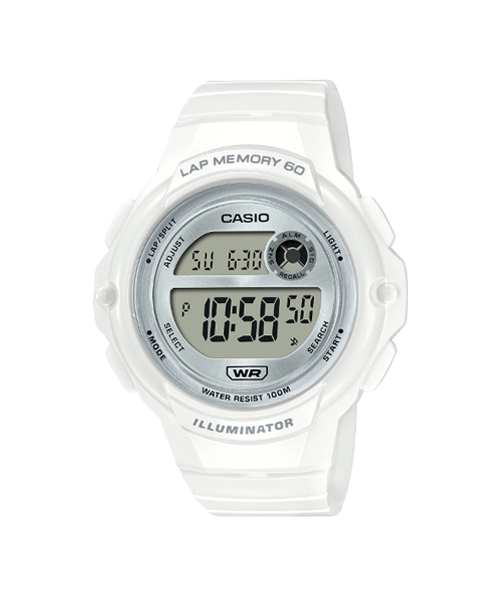 CASIO นาฬิกาคาสิโอ นาฬิกาข้อมือ นาฬิกากันน้ำ นาฬิกาของแท้ ประกันศูนย์ CMG 1 ปี รุ่น LWS-1200H-7A1 นาฬิกาสีขาว