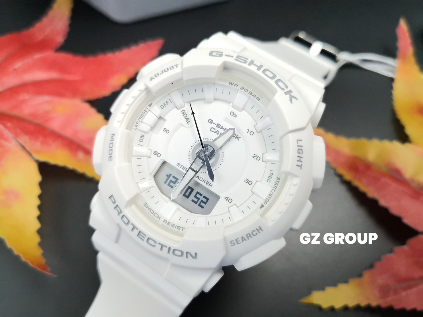 CASIO G-SHOCK นาฬิกาข้อมือ นาฬิกากันน้ำ นาฬิกาของแท้ ประกันศูนย์ CMG 1 ปี รุ่น GMA-S130-7A นาฬิกาสีขาว