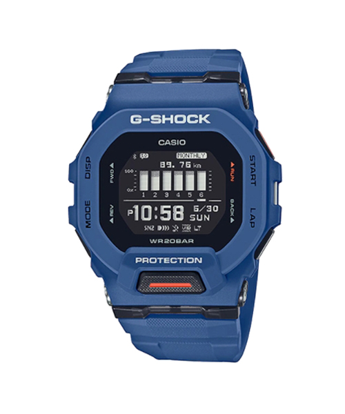 CASIO MID YEAR SALE G-SHOCK นาฬิกาข้อมือ นาฬิกากันน้ำ นาฬิกาของแท้ ประกันศูนย์ CMG 1 ปี รุ่น GBD-200-2 นาฬิกาสีน้ำเงิน