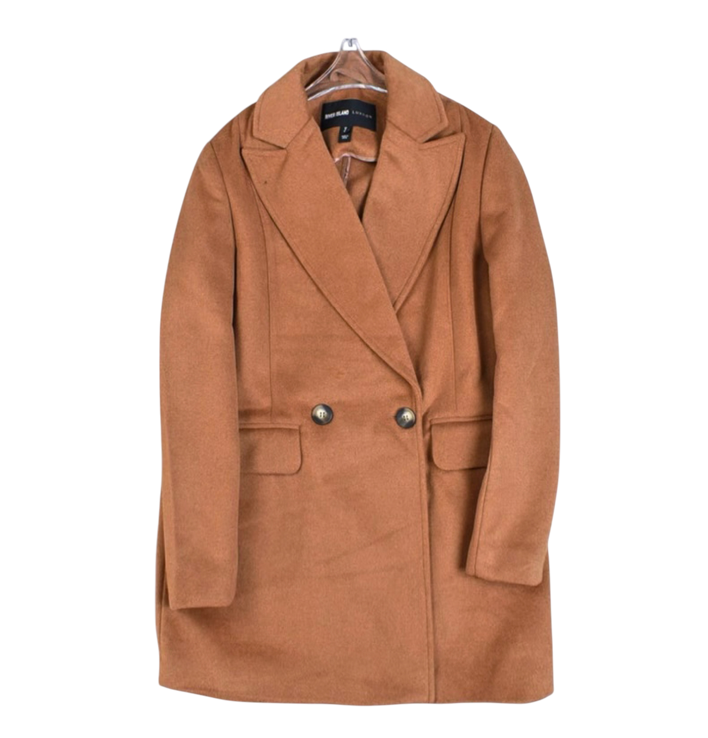 Love tree เสื้อโค้ทกันหนาว เสื้อกันหนาว overcoat โค้ทวูล สีcamel belt coat สีครีมเบจ แบรนด์ RIVER ISLAND Camel