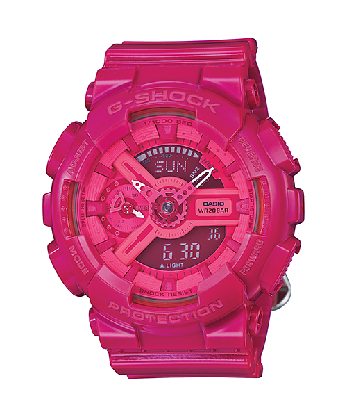 CASIO G-SHOCK นาฬิกาข้อมือ นาฬิกากันน้ำ นาฬิกาของแท้ ประกันศูนย์ CMG 1 ปี รุ่น GMA-S110CC-4 นาฬิกาสีชมพู