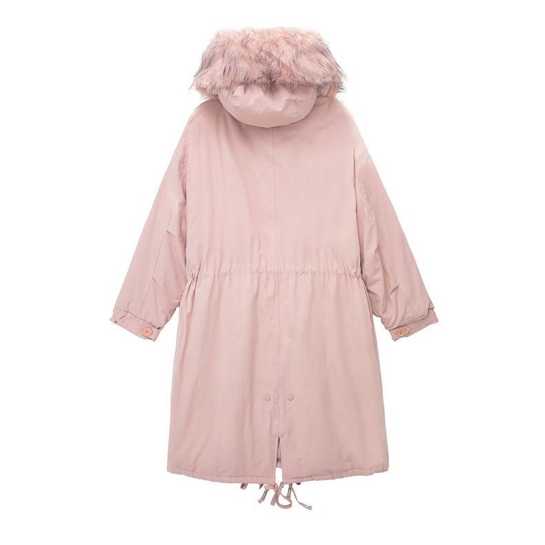 เสื้อโค้ทฮูท BERSHKAกันหนาว Parka สีชมพูอ่อน แต่งขนเฟอร์ ซับขนอุ่นด้านใน (เฟอร์ & ขนอุ่นด้านใน ถอดได้คะ) ดลบได้เลยคะ Size XS/S/M/ L/XL/XXL เขียว