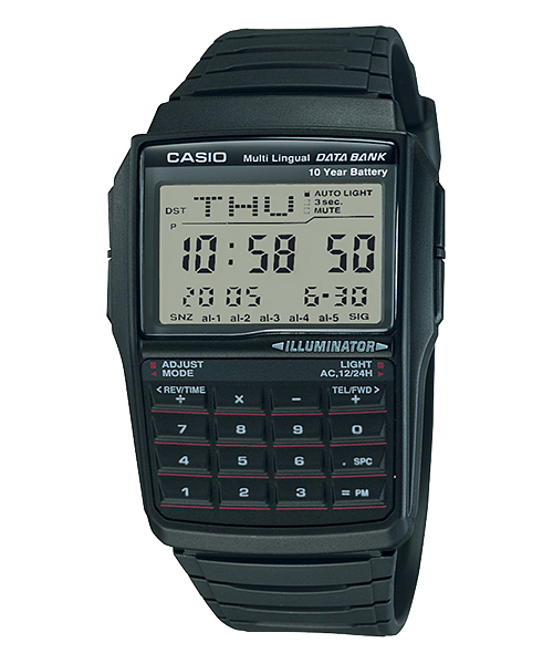CASIO นาฬิกาคาสิโอ นาฬิกาข้อมือ นาฬิกากันน้ำ นาฬิกาของแท้ ประกันศูนย์ CMG 1 ปี รุ่น DBC-32-1A นาฬิกาสีดำ