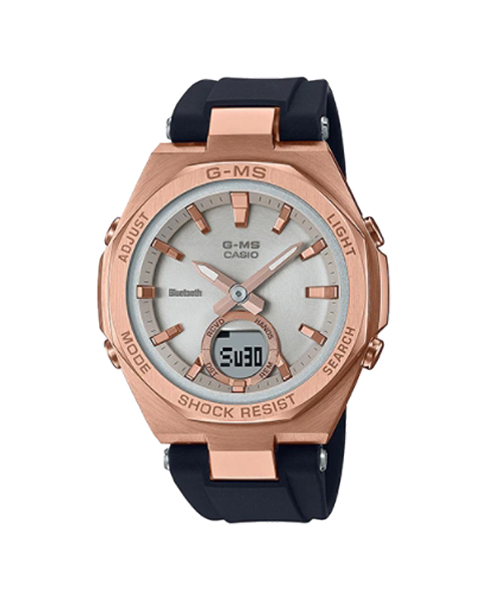 CASIO MID YEAR SALE G-MS นาฬิกาข้อมือ นาฬิกากันน้ำ นาฬิกาของแท้ ประกันศูนย์ CMG 1 ปี รุ่น MSG-B100G-1A นาฬิกาสีดำ