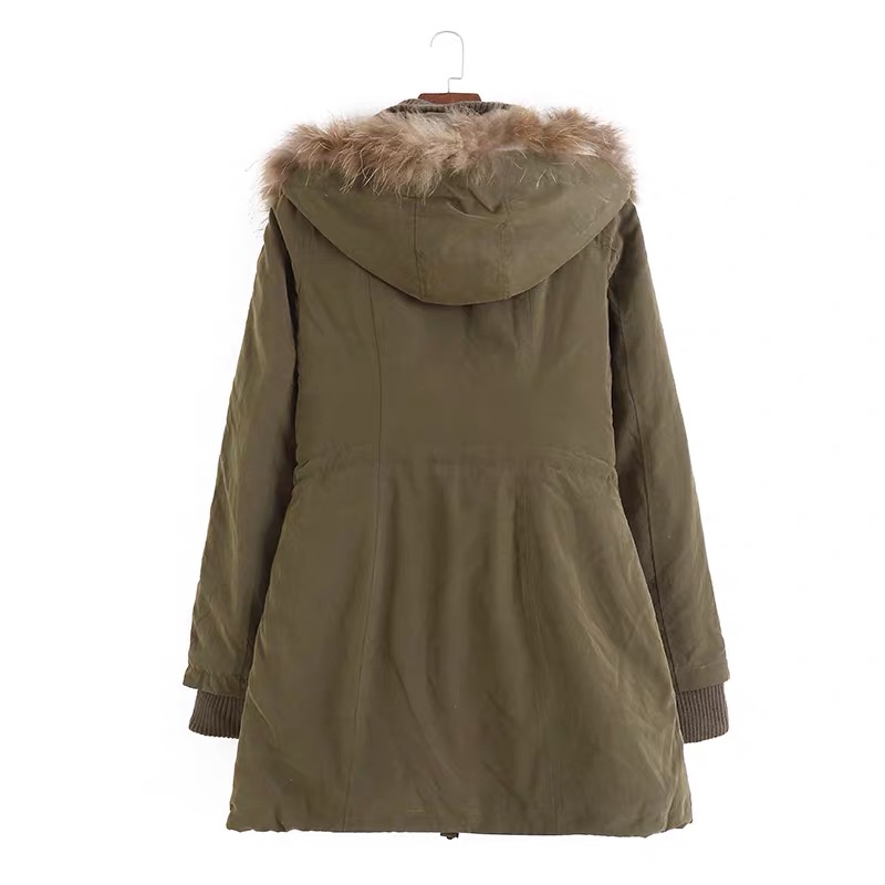 Cecil mc bee เสื้อโค้ทฮู้ดกันหนาว เสื้อปาร์กา parka สีเขียว แบรนด์ Cecil Mabee (ขนอุ่นลายเสือถอดด้านค่ะ & เฟอร์ถอดได้ค่ะ) เขียว