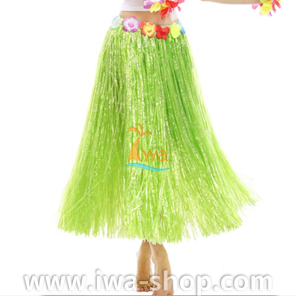 เขียวยาว 80 cm กระโปรงฮาวายเชือกฟาง หนาพิเศษ กระโปรงฟางอย่างดี กระโปรงเชือกฟางฟูๆ ชุดฮาวาย กระโปรงฟาง ชุดฮาวาย เชือกฟาง กระโปรงฮูลาฮูล่า ระบำชายหาด ระบำฮาวาย ชุดแฟนซีทะเล