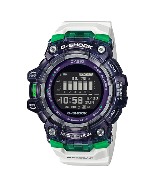 CASIO G-SHOCK นาฬิกาข้อมือ นาฬิกากันน้ำ นาฬิกาของแท้ ประกันศูนย์ CMG 1 ปี รุ่น GBD-100SM-1A7 นาฬิกาสีขาว