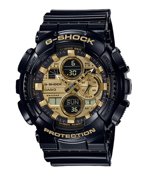CASIO G-SHOCK นาฬิกาข้อมือ นาฬิกากันน้ำ นาฬิกาของแท้ ประกันศูนย์ CMG 1 ปี รุ่น GA-140GB-1A1 นาฬิกาสีดำ